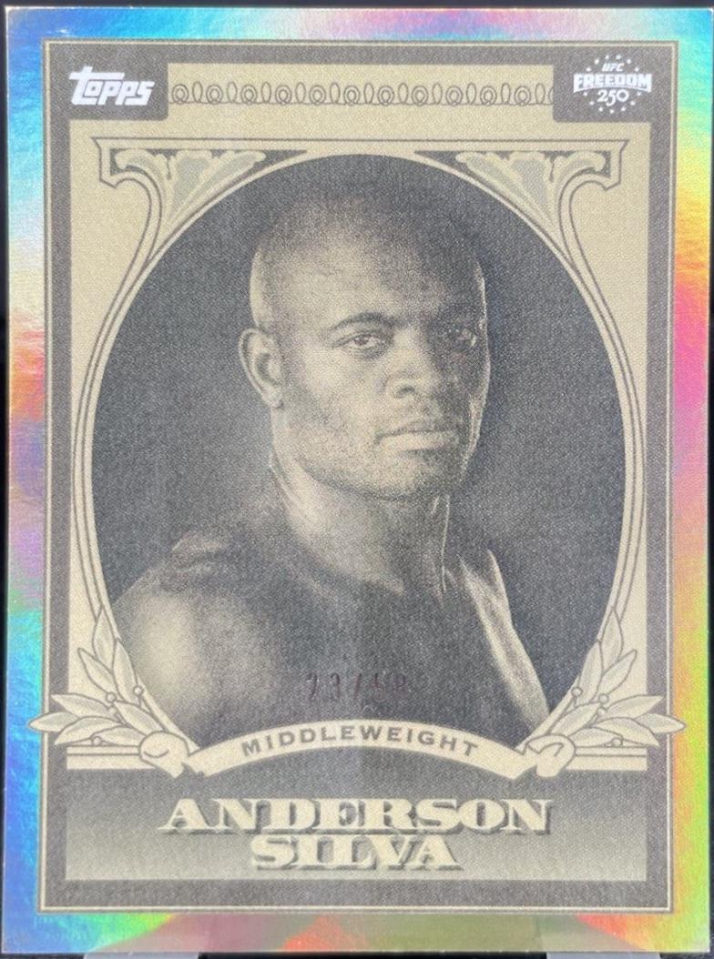 Anderson Silva 2026 Topps UFC Freedom 250 UFC Dollar #UD-3 Gold