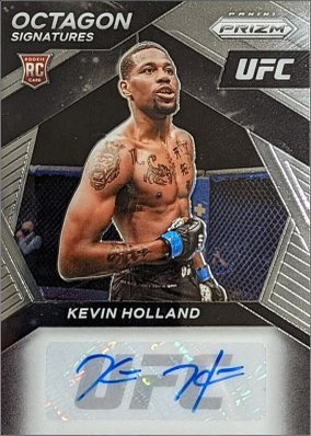 Kevin Holland 2021 Panini Prizm UFC Octagon Signatures #OS-KHL Black