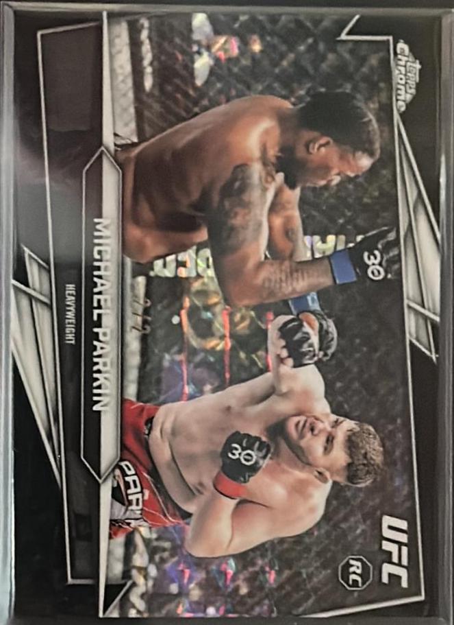 Michael Parkin 2026 Topps Chrome UFC Base #52 Black Geometric Refractor