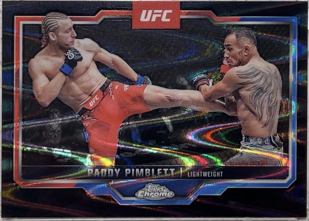 Paddy Pimblett 2025 Topps Chrome UFC Base #177 Black Geometric Refractor