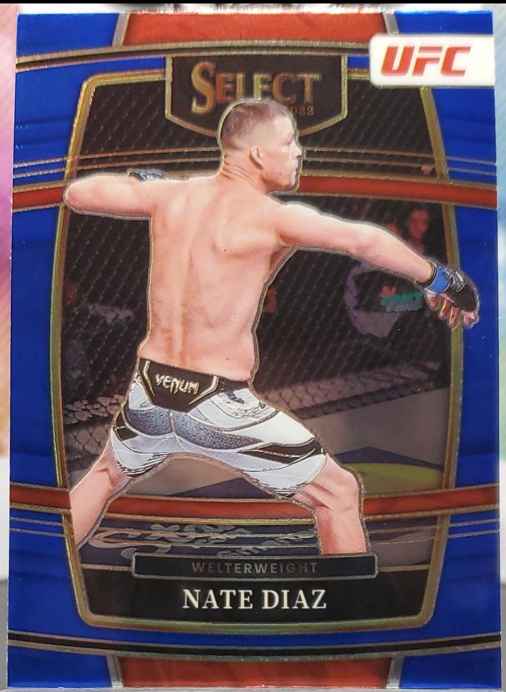 Nate Diaz 2022 Panini Select UFC Concourse #54 Blue