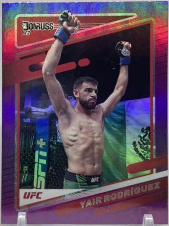 Yair Rodríguez 2022 Panini Donruss UFC Base #70 Purple Flood