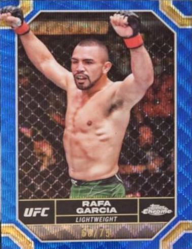 Rafa Garcia 2024 Topps Chrome UFC Base #157 Blue Wave Refractor