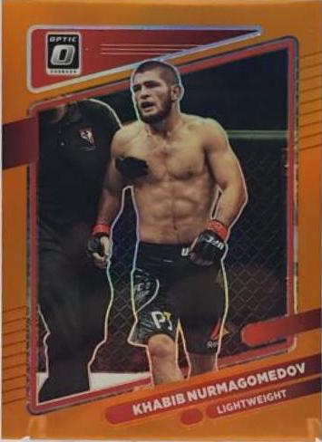 Khabib Nurmagomedov 2022 Panini Donruss Optic UFC Base #67 Orange