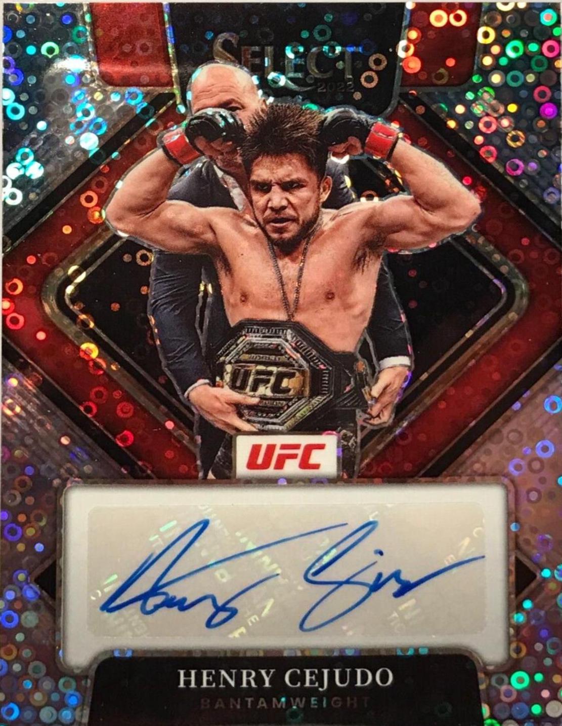 Henry Cejudo 2022 Panini Select UFC Signatures #21 Disco