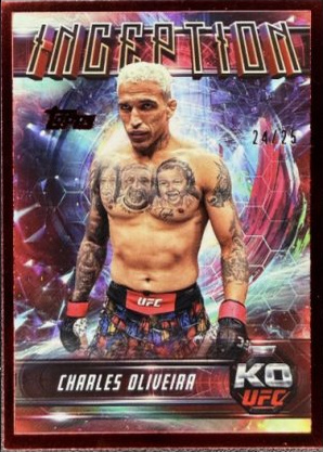 Charles Oliveira 2025 Topps Knockout UFC Inception #IN-70 Platinum