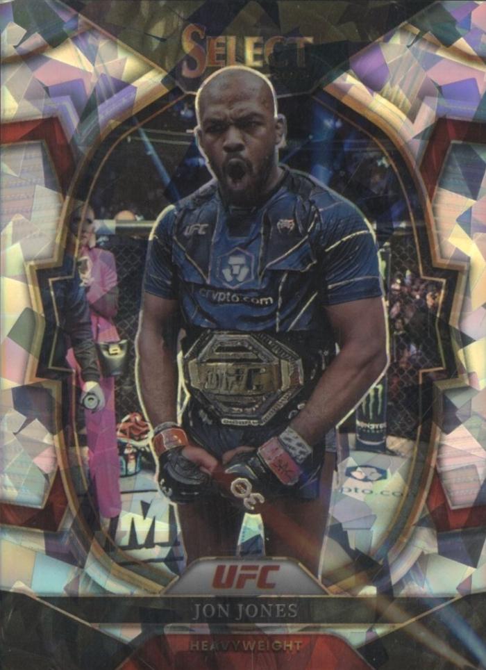 Jon Jones 2023 Panini Select UFC Concourse #96 Cracked Ice