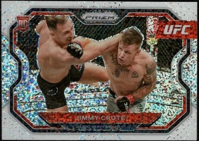 Jimmy Crute 2021 Panini Prizm UFC Base #170 White Sparkle