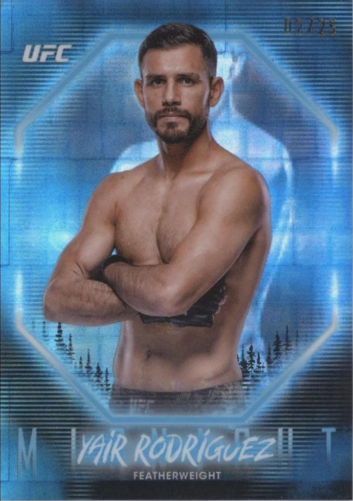 Yair Rodríguez 2025 Topps Midnight UFC Base #7 Moonrise