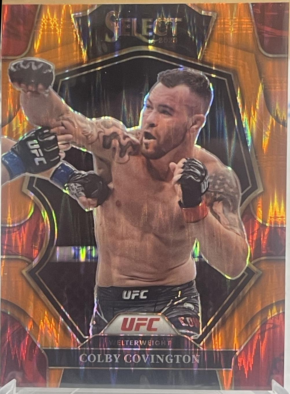 Colby Covington 2023 Panini Select UFC Premier Level #200 Orange Flash