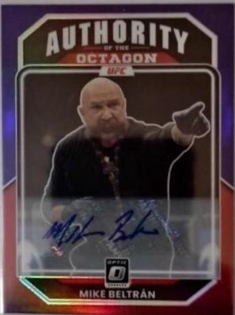 Mike Beltran 2023 Panini Donruss Optic UFC Authority of the Octagon Signatures #149 Purple