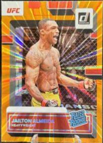 Jailton Almeida 2023 Panini Donruss UFC Base #218 Orange Laser