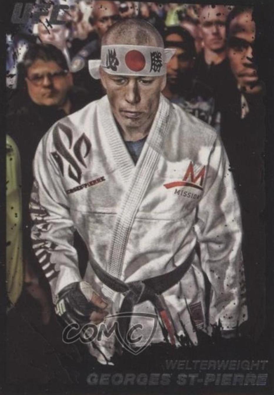 Georges St-Pierre 2011 Topps UFC Moment of Truth Base #100 Onyx