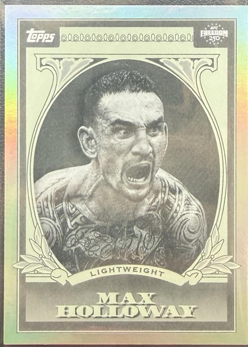 Max Holloway 2026 Topps UFC Freedom 250 UFC Dollar #UD-8 Green