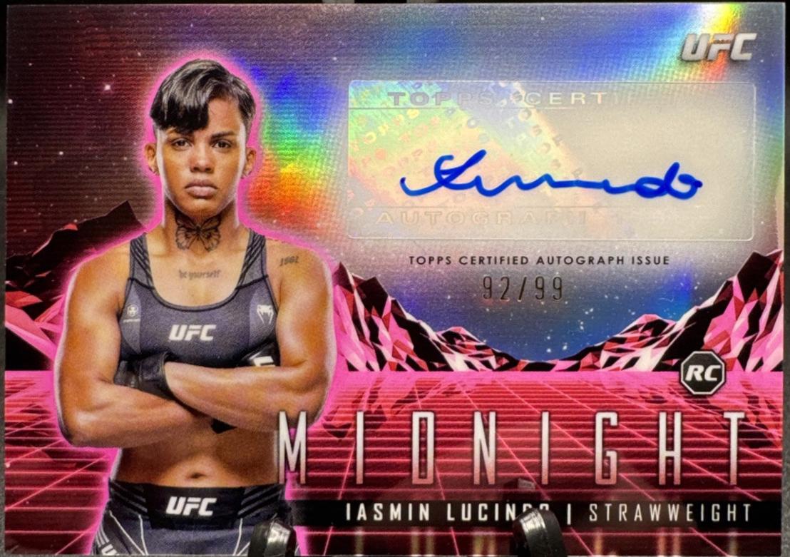 Iasmin Lucindo 2024 Topps Midnight UFC Horizon Signatures #HS-ILO Twilight