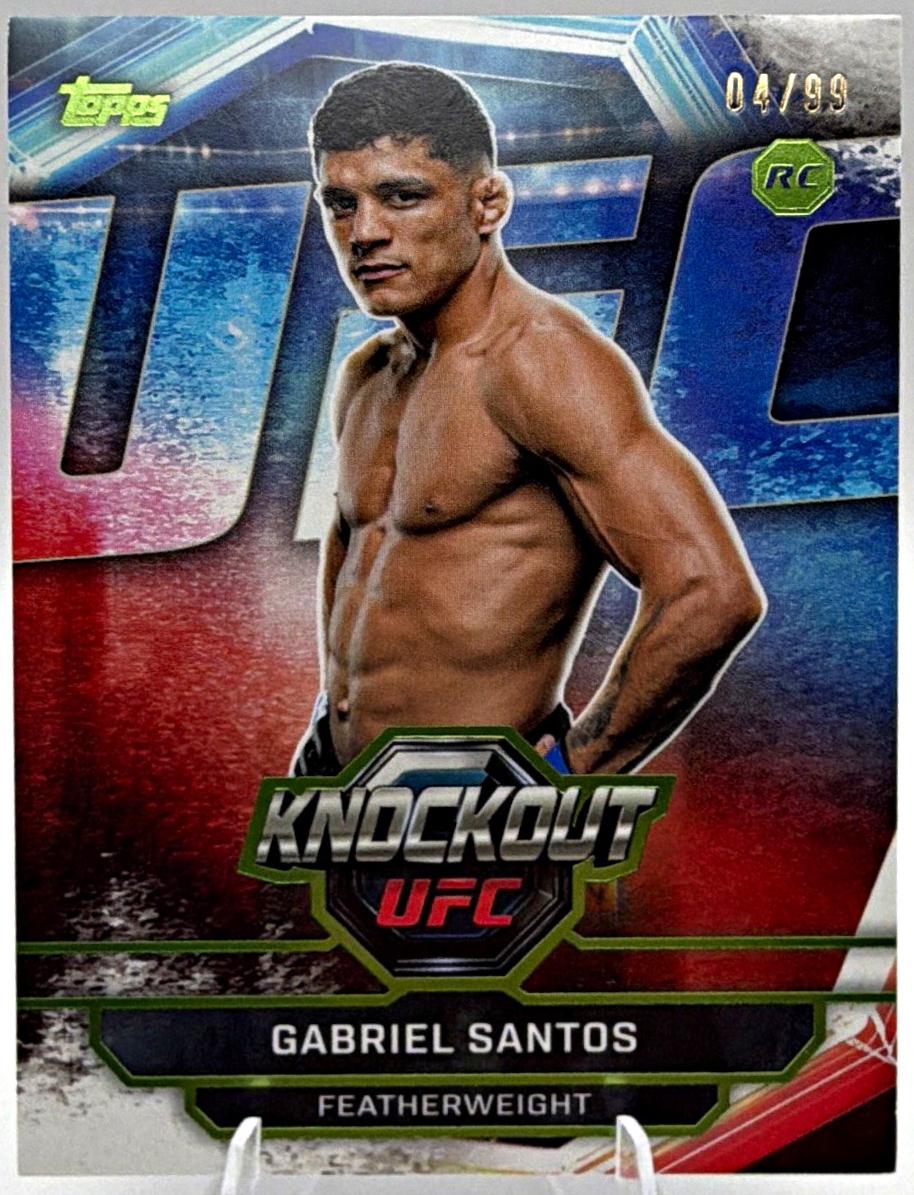Gabriel Santos 2026 Topps Knockout UFC Base #84 Lime Green