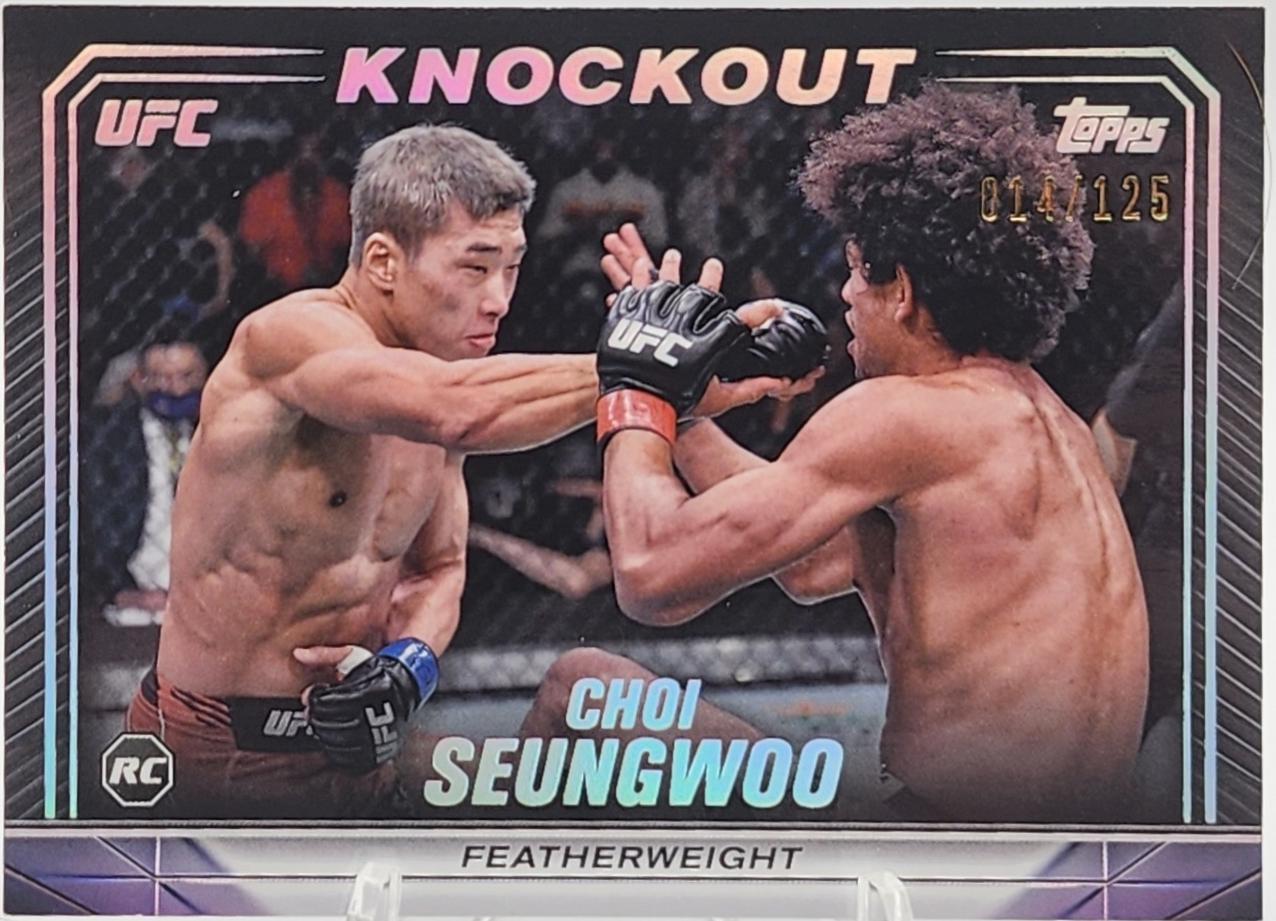SeungWoo Choi 2024 Topps Knockout UFC Base #96 Holo Silver