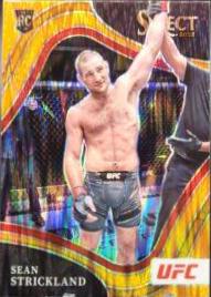 Sean Strickland 2022 Panini Select UFC Octagonside #264 Orange Flash