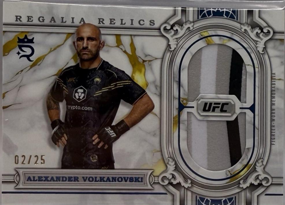 Alexander Volkanovski 2024 Topps Royalty UFC Regalia Relics #RAR-69 Blue