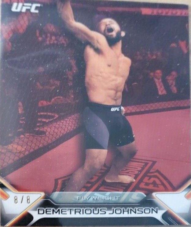 Demetrious Johnson 2016 Topps UFC Knockout Base #53 Red