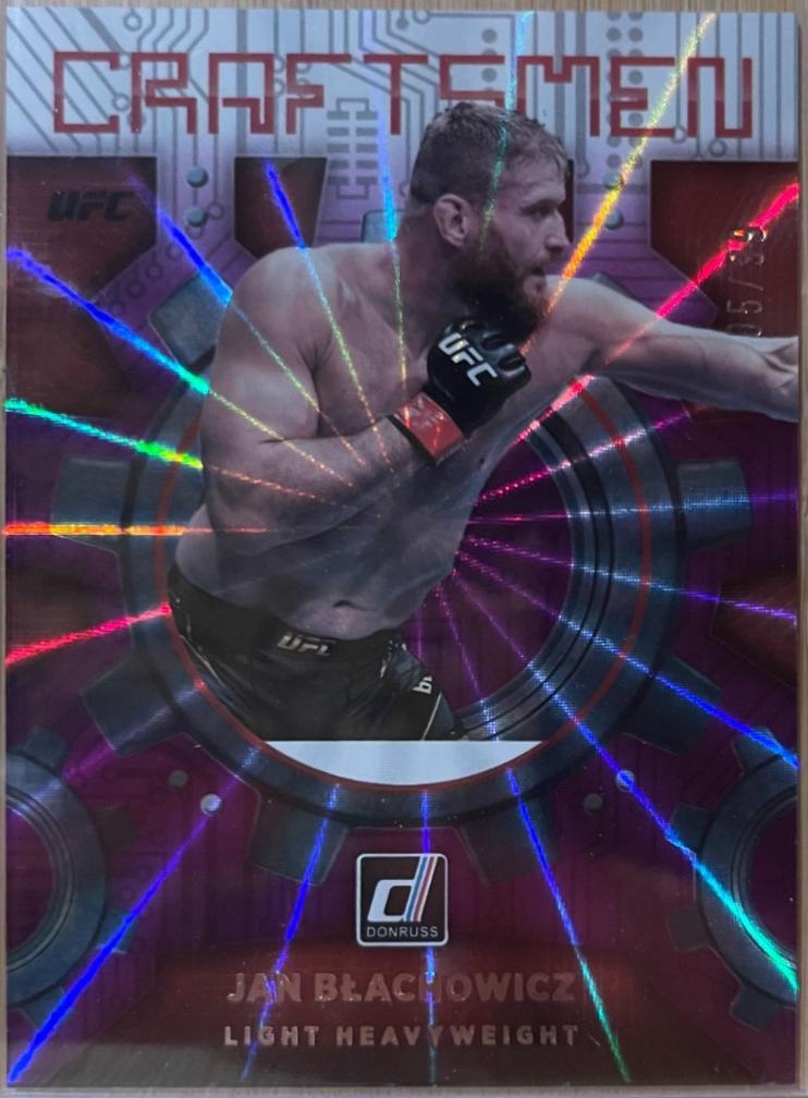 Jan Błachowicz 2022 Panini Donruss UFC Craftsmen #2 Purple Laser