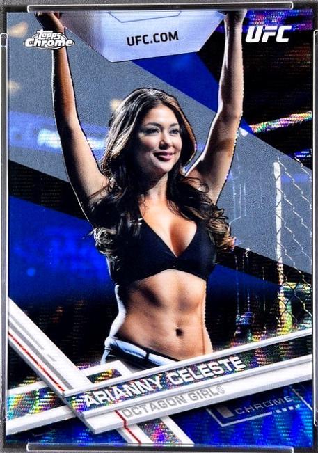 Arianny Celeste 2017 Topps Chrome UFC Base #17 Blue Wave