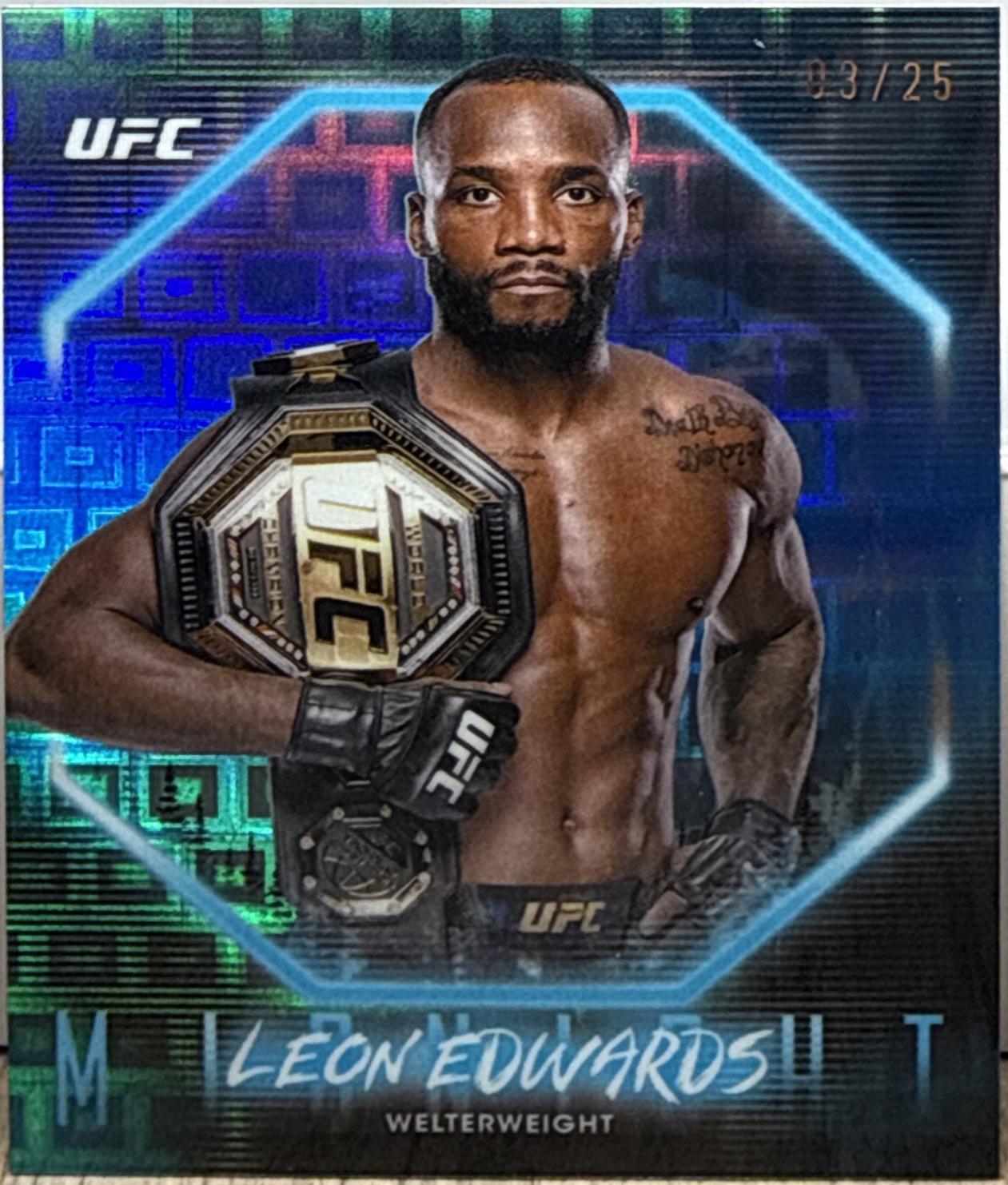 Leon Edwards 2025 Topps Midnight UFC Base #85 Moonrise