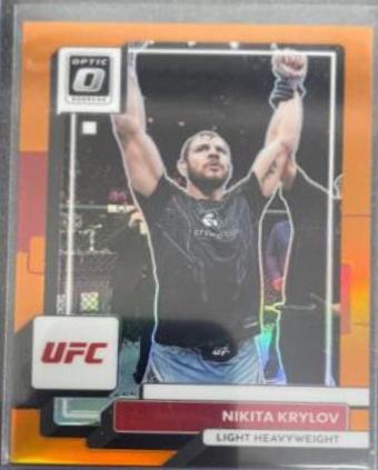 Nikita Krylov 2023 Panini Donruss Optic UFC Base #62 Orange