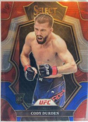 Cody Durden 2023 Panini Select UFC Premier Level #190 Red Blue Prizm