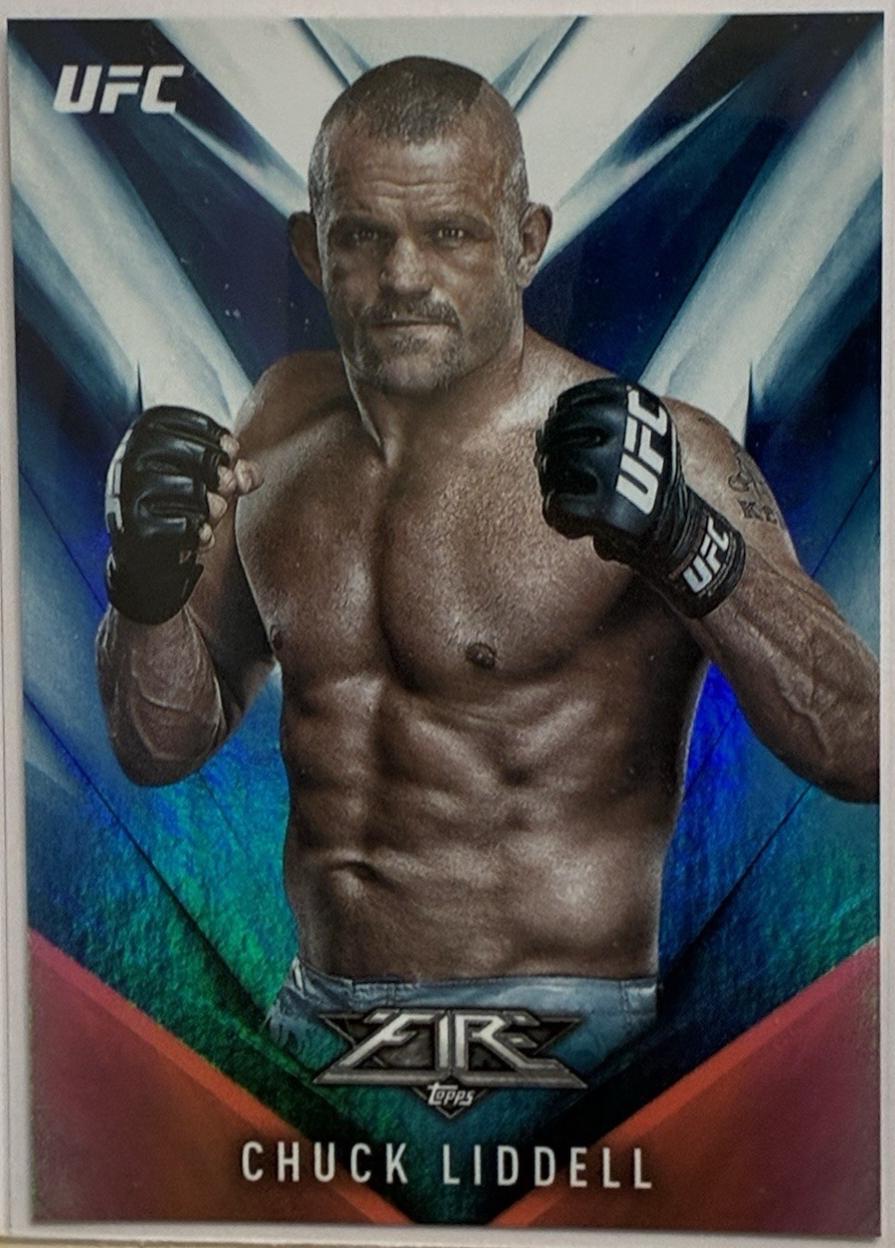 Chuck Liddell 2017 Topps UFC Fire Base #9 Blue