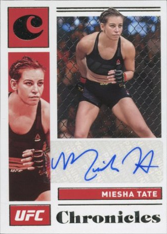 Miesha Tate 2021 Panini Chronicles UFC Chronicles Signatures #5 Platinum