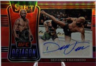 Deiveson Figueiredo 2022 Panini Select UFC Octagon Action Signatures #5 Gold Disco