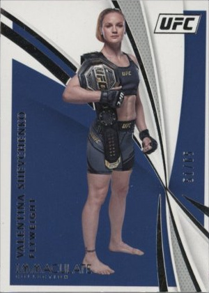 Valentina Shevchenko 2021 Panini Immaculate UFC Base #99 Platinum