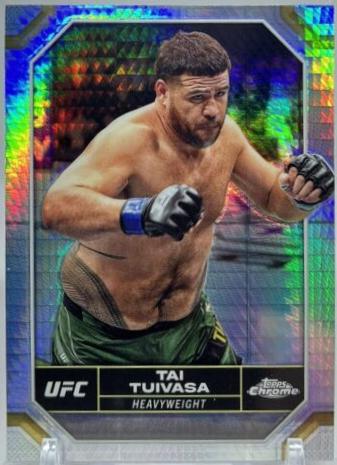 Tai Tuivasa 2024 Topps Chrome UFC Base #183 Prism Refractor