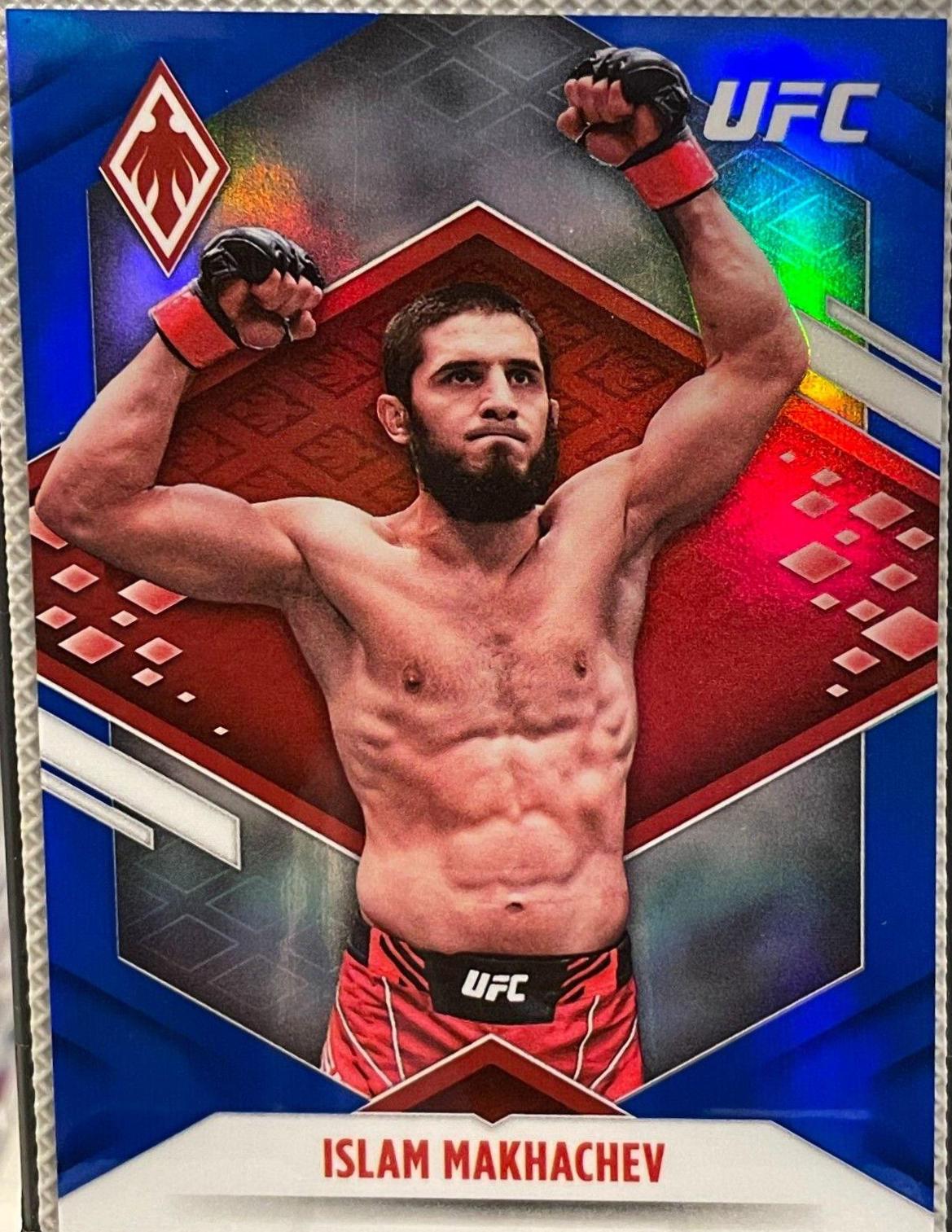 Islam Makhachev 2022 Panini Chronicles UFC Base Phoenix #323 Blue