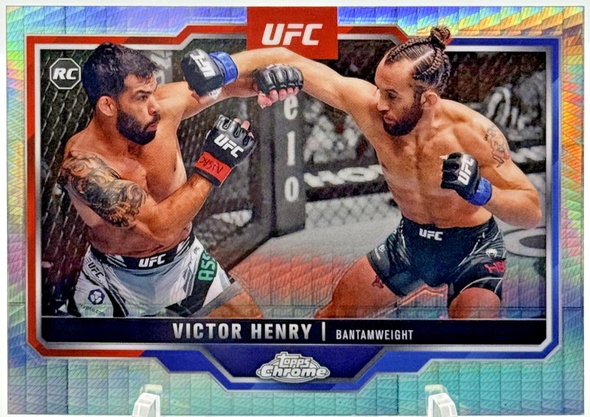 Victor Henry 2025 Topps Chrome UFC Base #59 Prism Refractor
