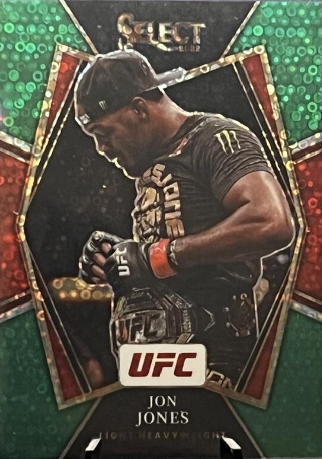 Jon Jones 2022 Panini Select UFC Premier Level #151 Green Disco