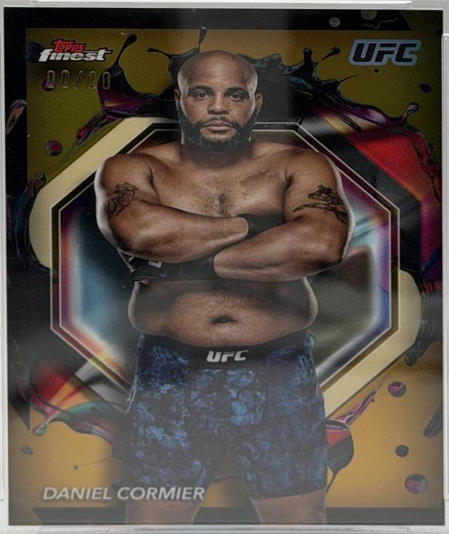 Daniel Cormier 2024 Topps Finest UFC Base Rare #288 Gold Refractor