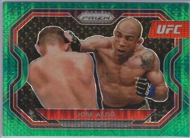 José Aldo 2021 Panini Prizm UFC Base #111 Green Pulsar