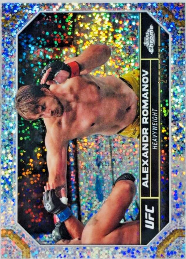 Alexandr Romanov 2024 Topps Chrome UFC Base #9 Speckle Refractor