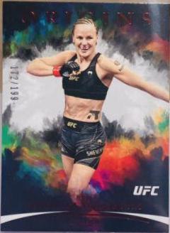 Valentina Shevchenko 2022 Panini Chronicles UFC Base Origins #134 Platinum