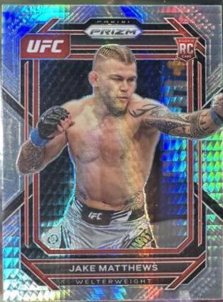 Jake Matthews 2023 Panini Prizm UFC Base #109 Hyper