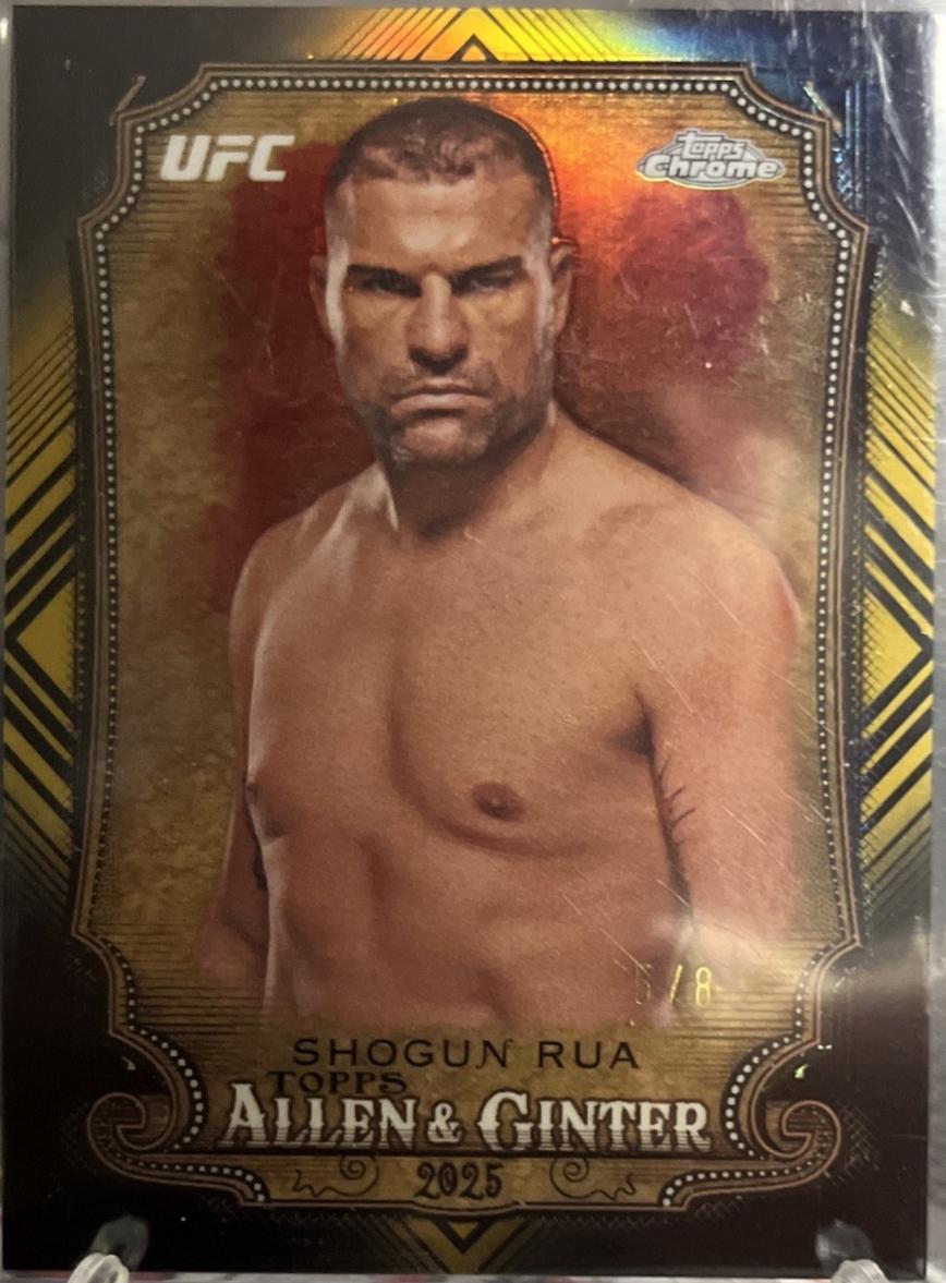 Mauricio Rua 2025 Topps Chrome UFC Allen & Ginter #AAG-20 Black & Gold Refractor