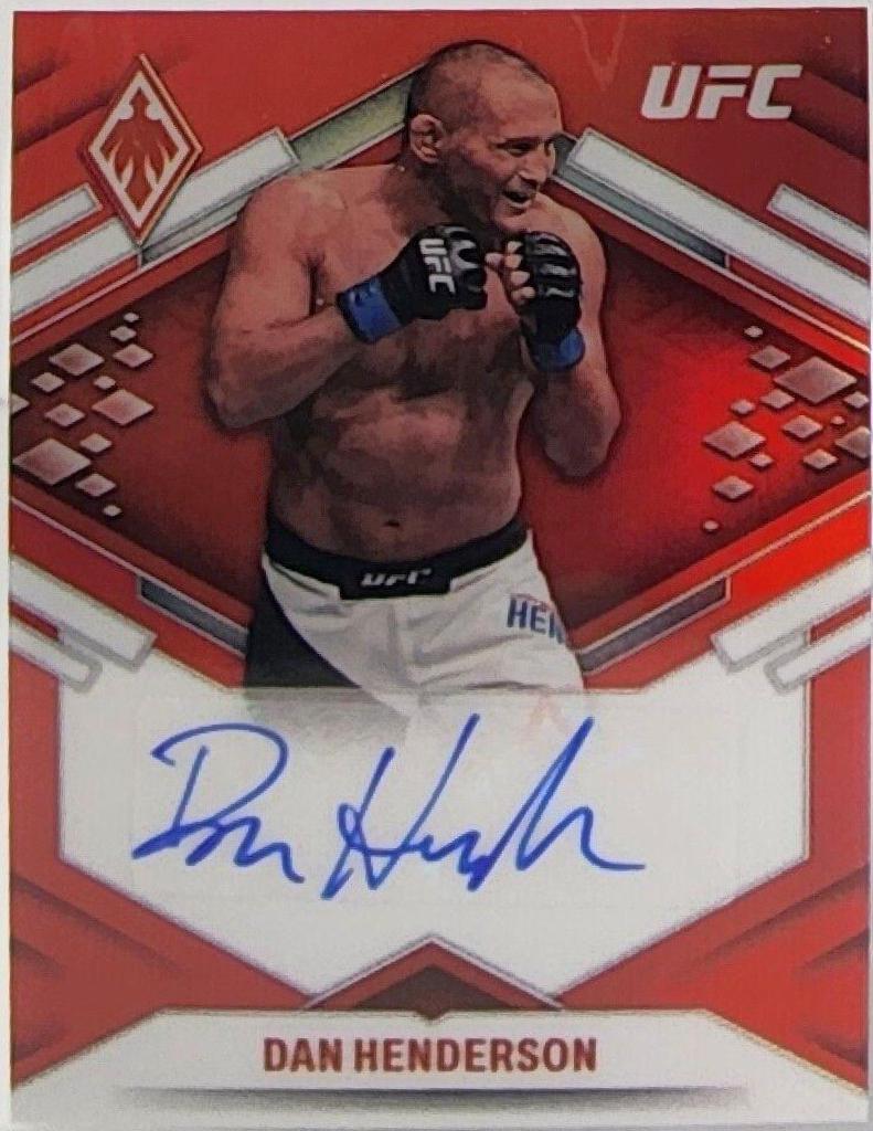 Dan Henderson 2022 Panini Chronicles UFC Phoenix Autographs #2 Red