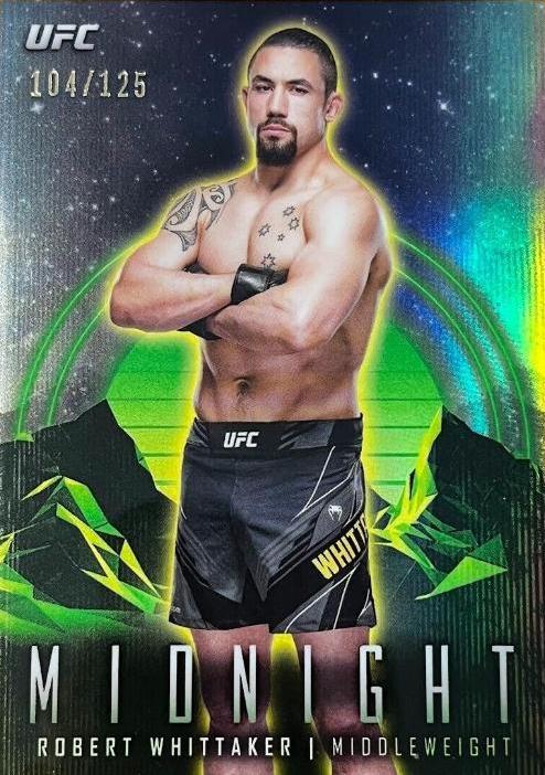 Robert Whittaker 2024 Topps Midnight UFC Base #4 Morning
