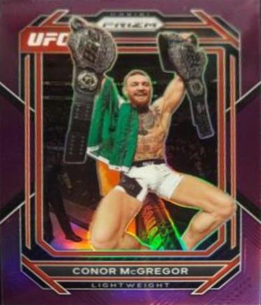 Conor McGregor 2023 Panini Prizm UFC Base #125 Purple