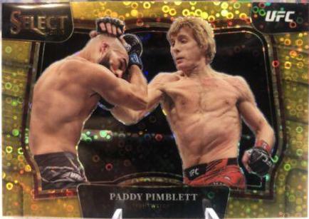Paddy Pimblett 2023 Panini Select UFC Octagonside #225 Gold Disco