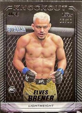 Elves Brener 2024 Topps Knockout UFC Base #80 Black