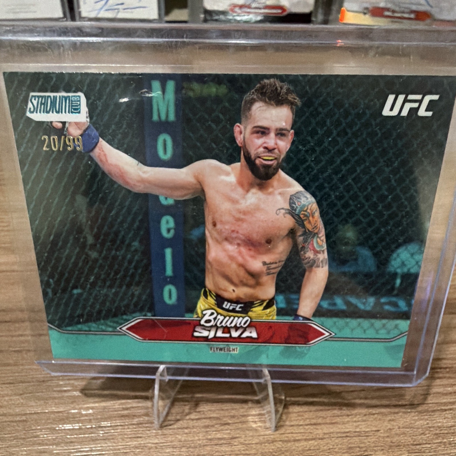 Bruno Silva 2025 Topps Stadium Club UFC Base #130 Turquoise