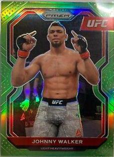 Johnny Walker 2021 Panini Prizm UFC Base #15 Neon Green